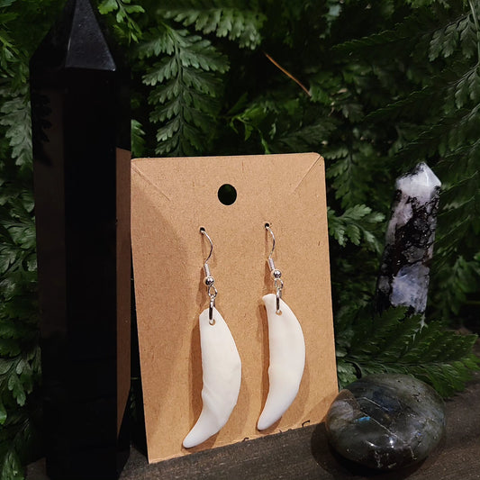 Coyote Fang Dangle Earrings
