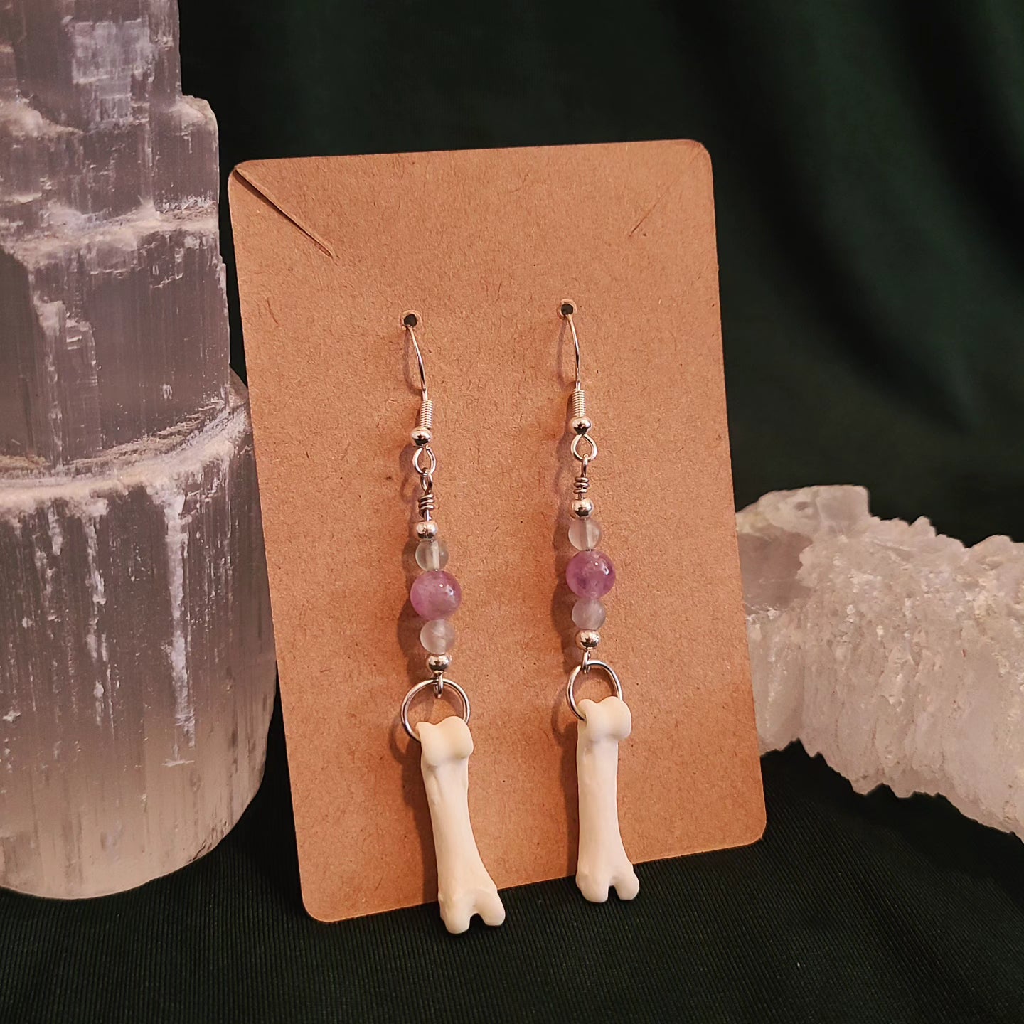 Coyote Toe Fluorite Earrings