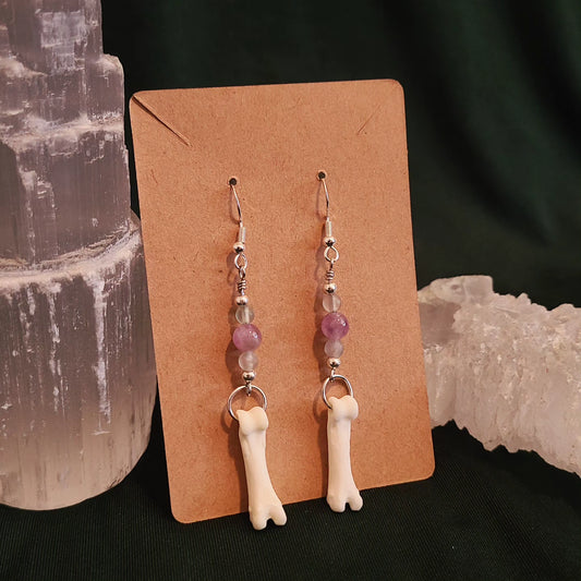 Coyote Toe Fluorite Earrings