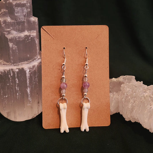 Coyote Toe Fluorite Earrings