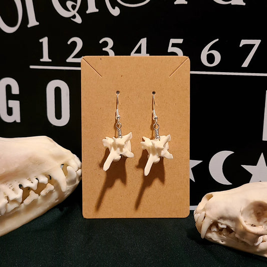 Rattlesnake Vertebrae Dangle Earrings