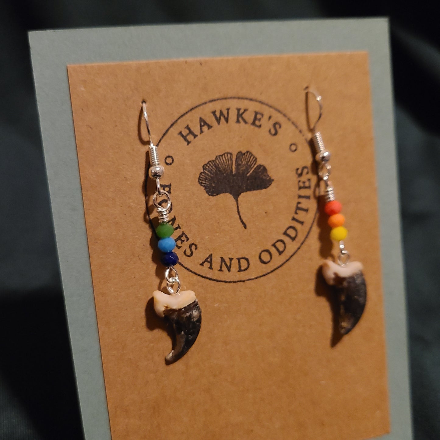 Pride Coyote Claw Dangle Earrings