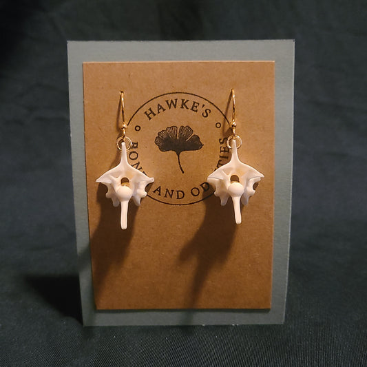 Rattlesnake Vertebrae Dangle Earrings