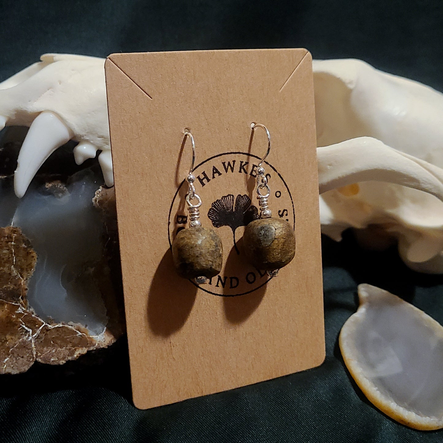 Mammoth Bone Dangle Earrings