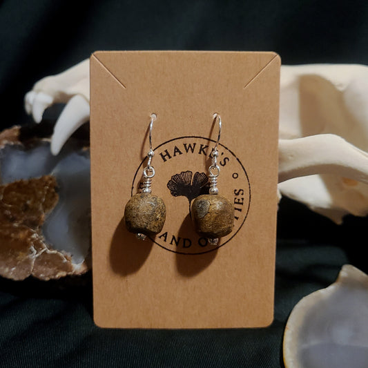 Mammoth Bone Dangle Earrings