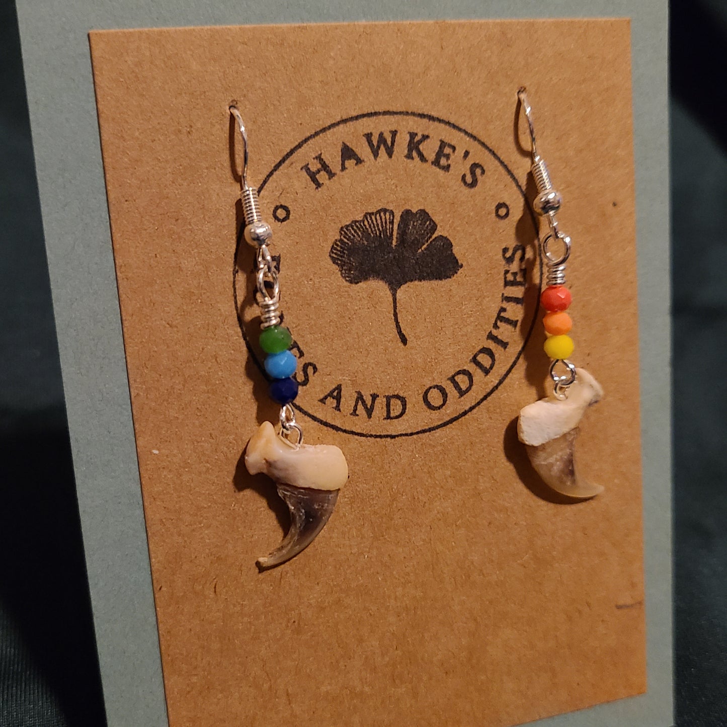 Pride Bobcat Claw Dangle Earrings