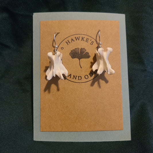 Mink Vertebrae Dangle Earrings