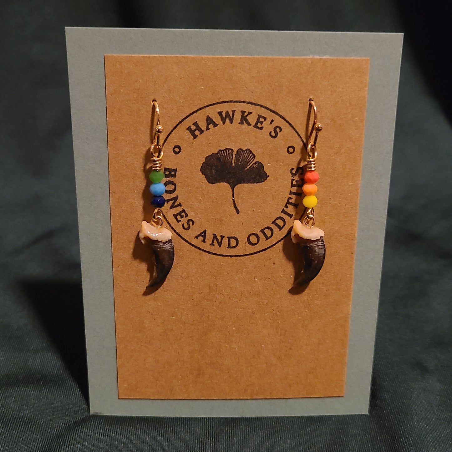 Pride Coyote Claw Dangle Earrings