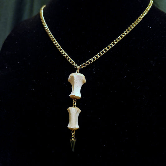 Beaver Sternebrae Spike Necklace