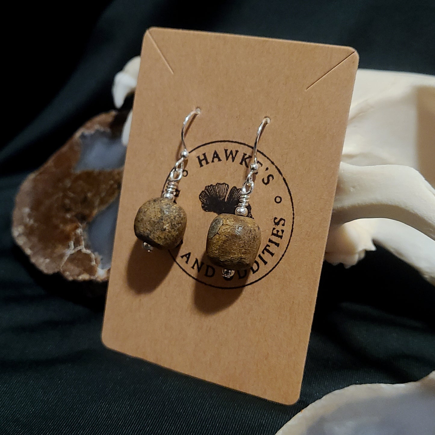 Mammoth Bone Dangle Earrings