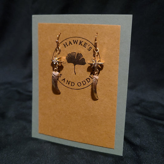 Skunk Claws and Star Earrings
