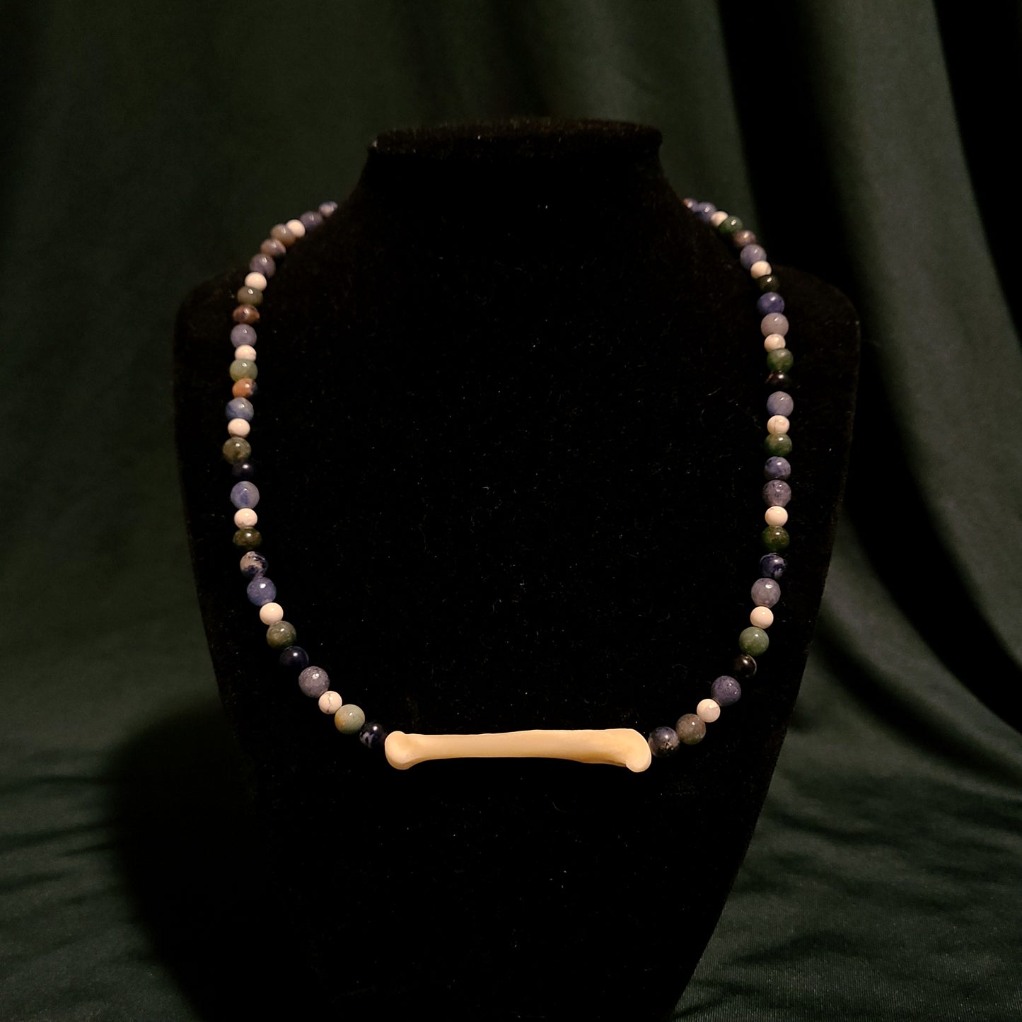 Coyote Metacarpal Beaded Necklace