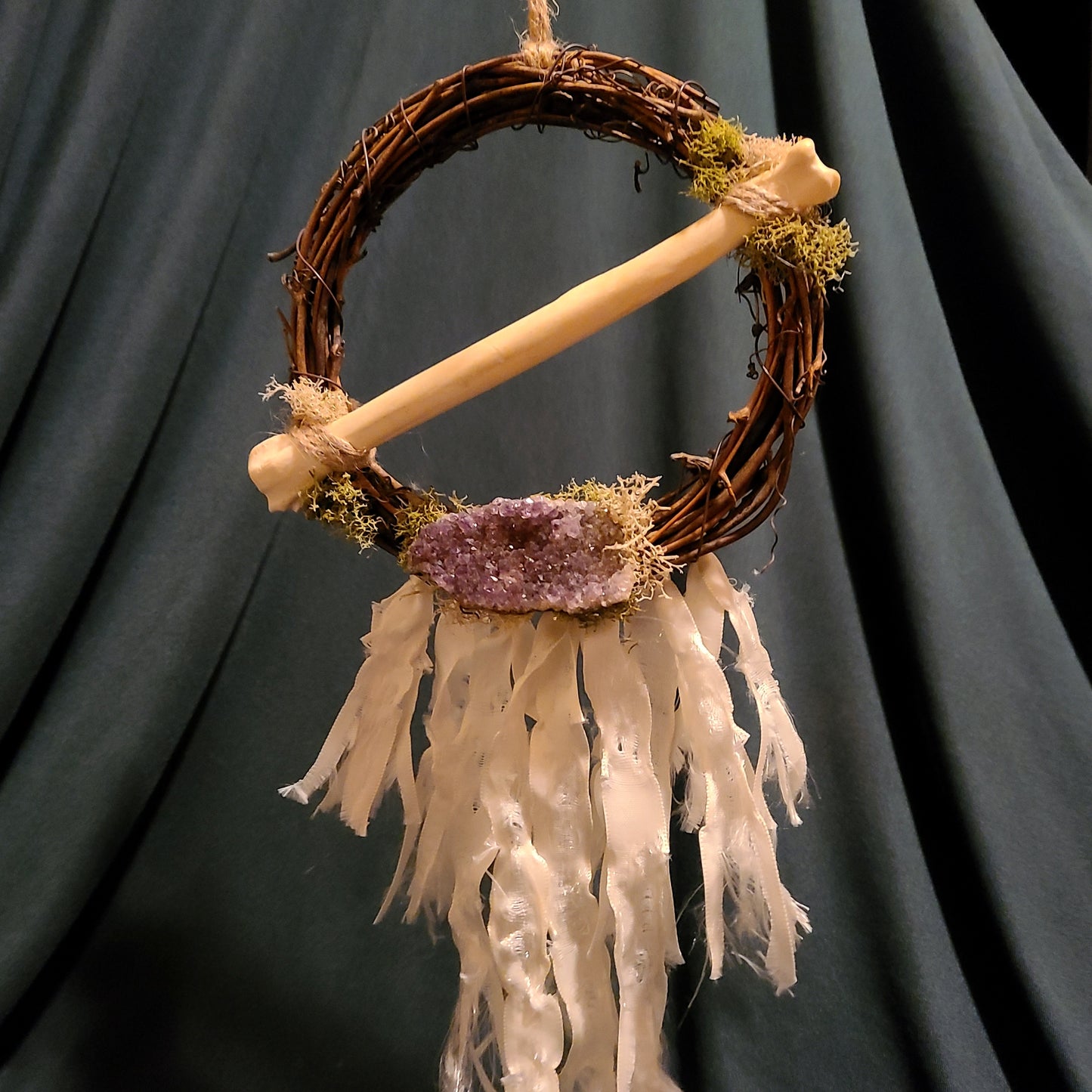 Amethyst and Coyote Wreath