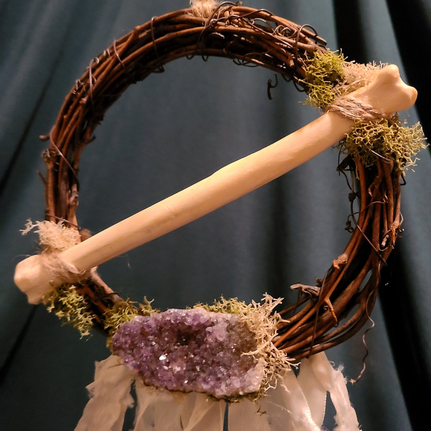 Amethyst and Coyote Wreath