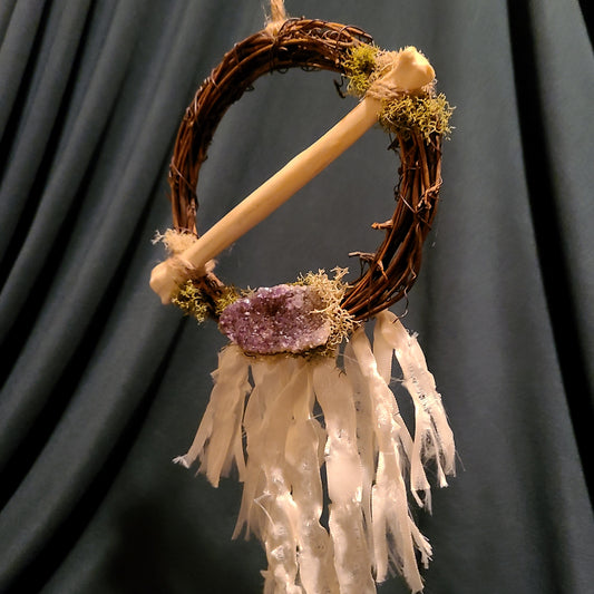 Amethyst and Coyote Wreath