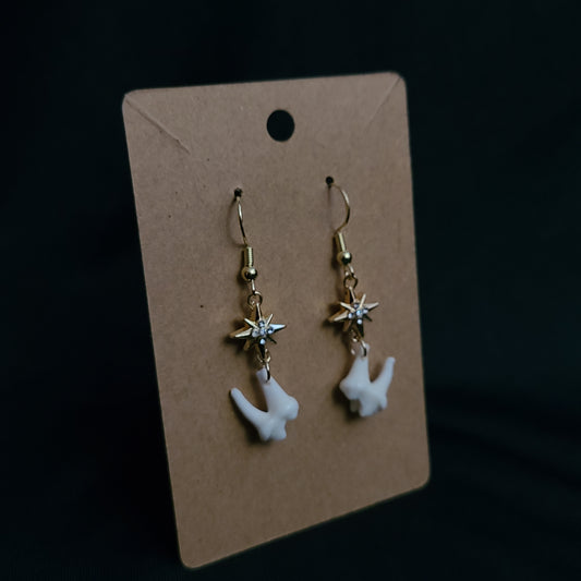 Starlight Raccoon Molar Earrings