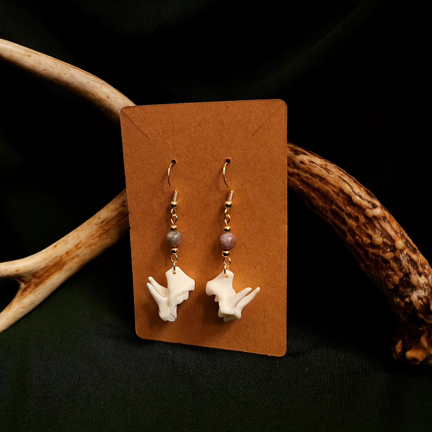 Coyote Molar Agate Earrings