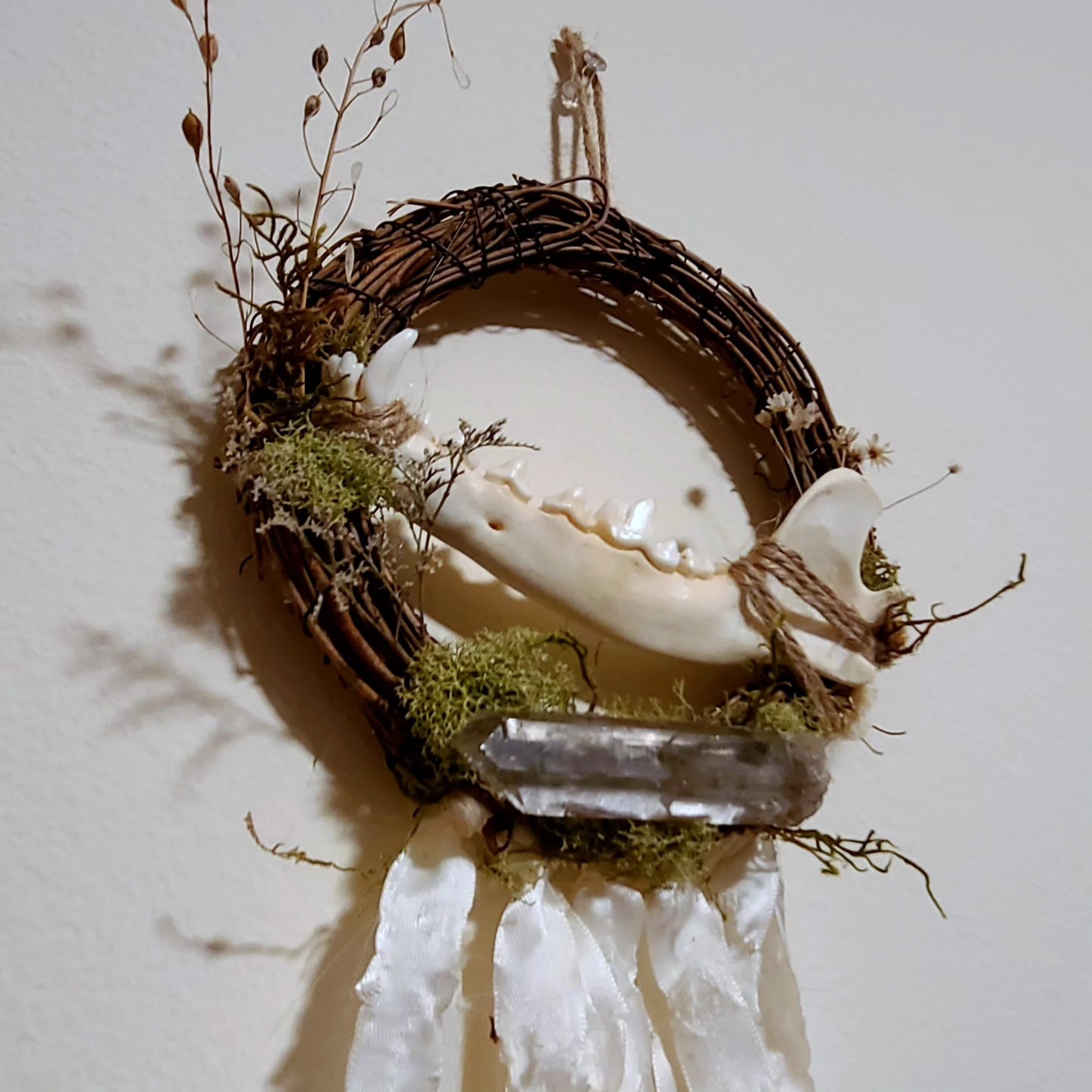 Coyote and Quartz Wreath