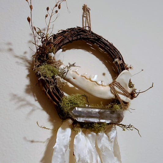 Coyote and Quartz Wreath