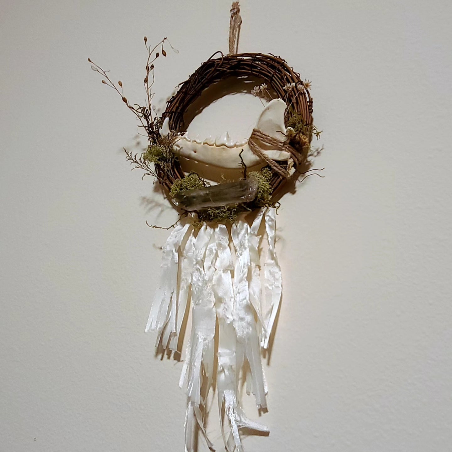 Coyote and Quartz Wreath