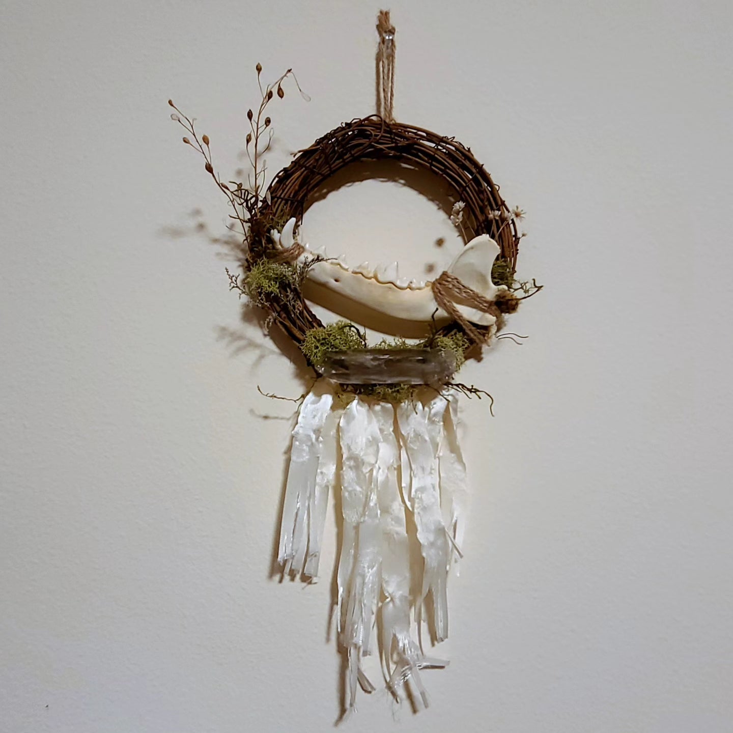 Coyote and Quartz Wreath