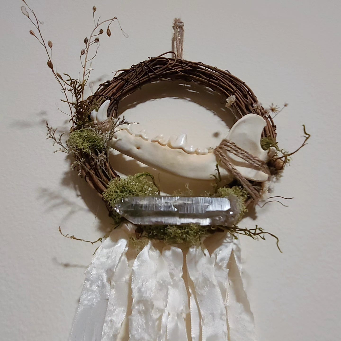 Coyote and Quartz Wreath