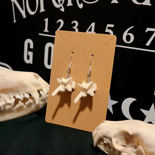 Rattlesnake Vertebrae Dangle Earrings