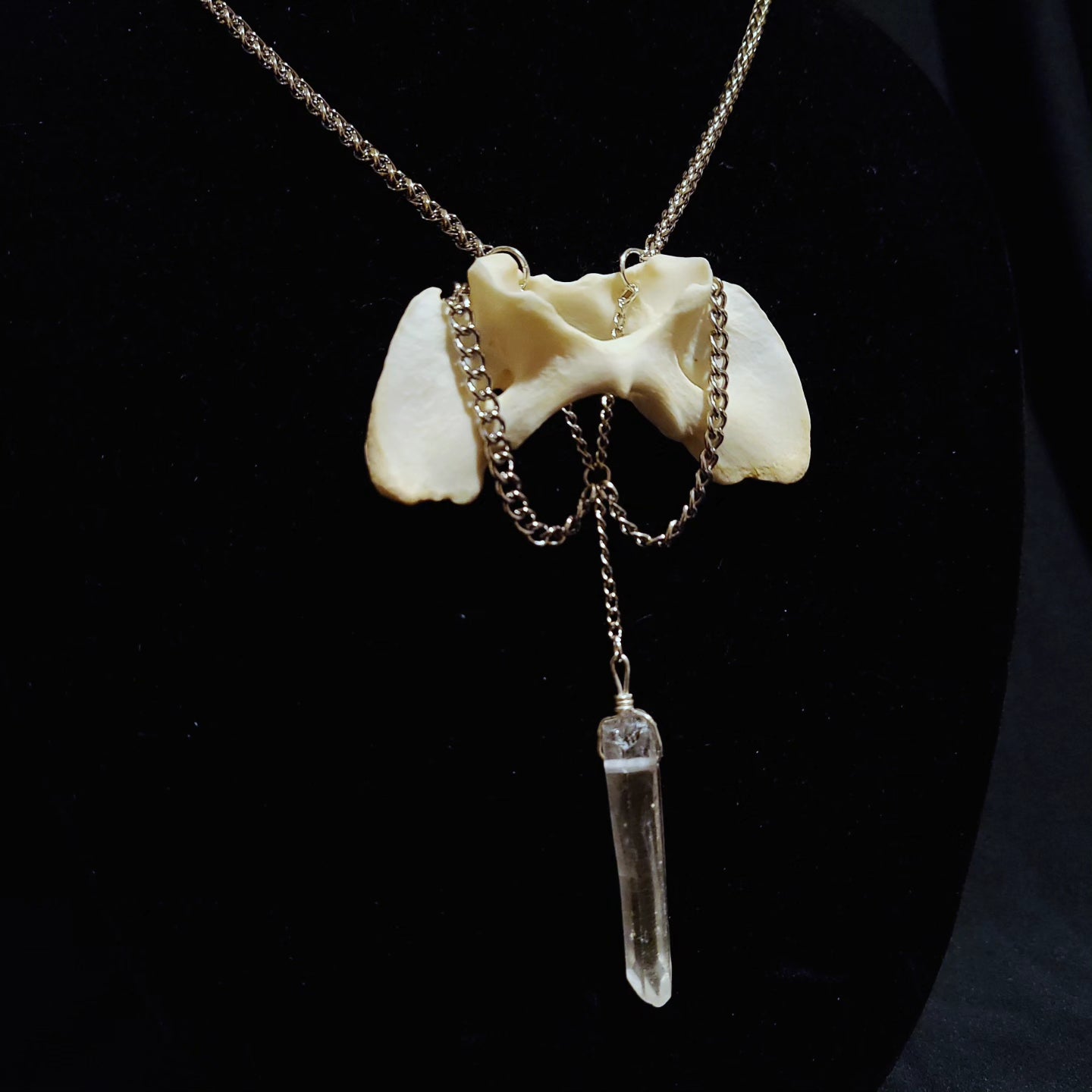 Coyote Atlas and Quartz Necklace