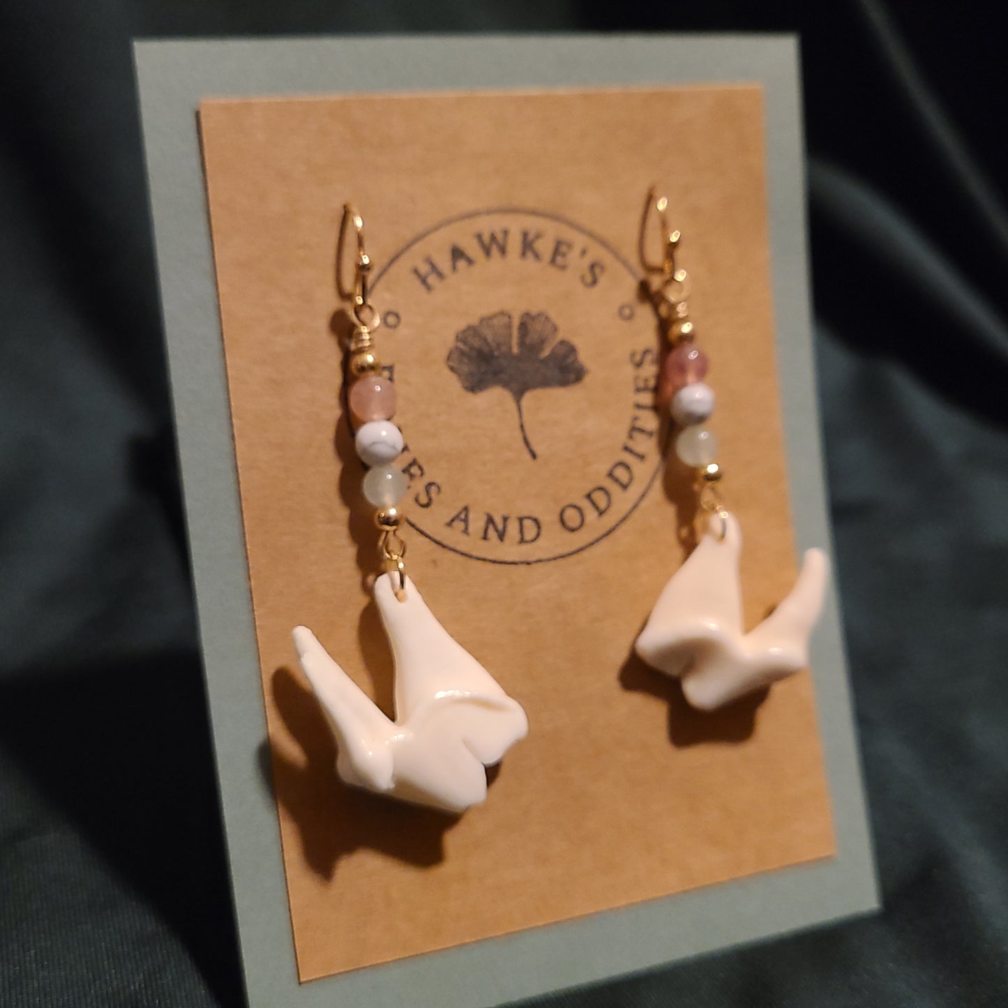 Trans Pride Bone Earrings
