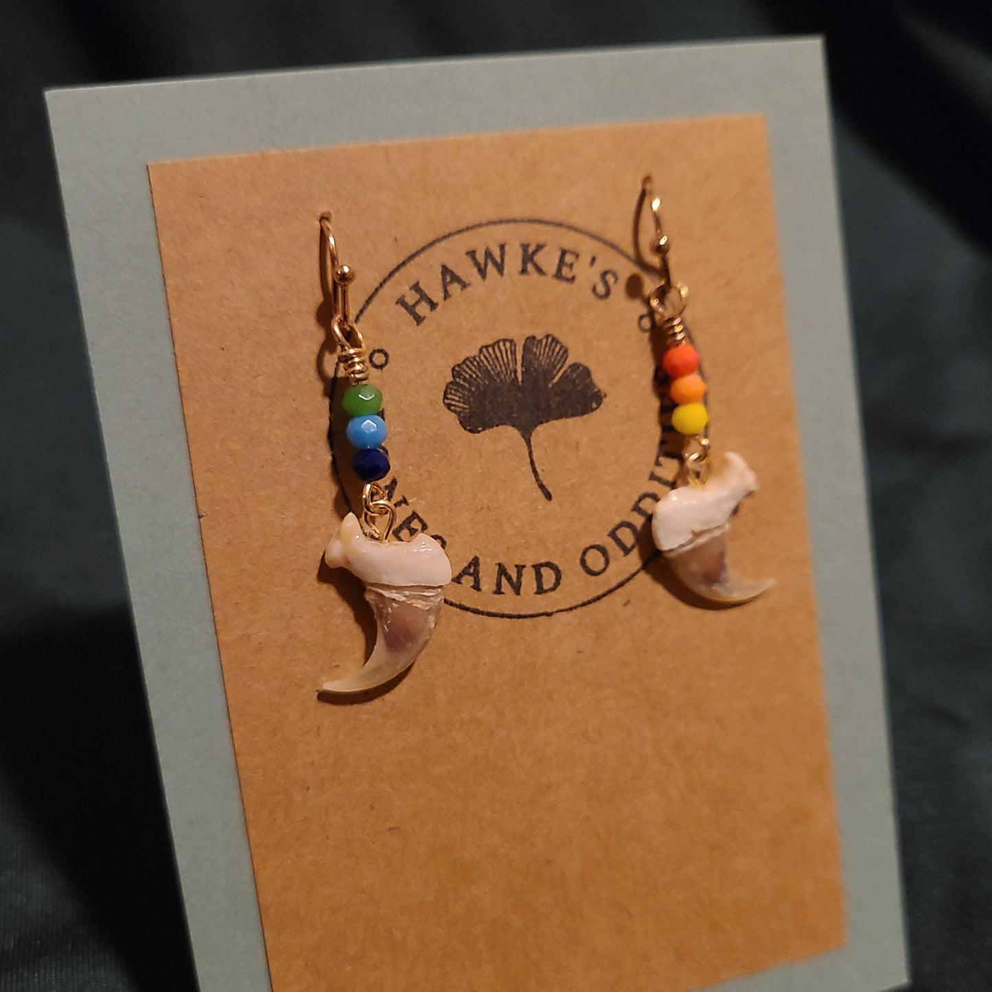 Pride Bobcat Claw Dangle Earrings