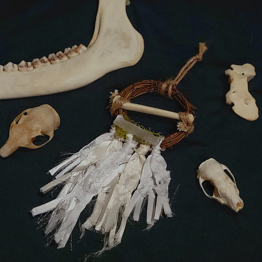 Coyote Toe Bone Mini Wreath
