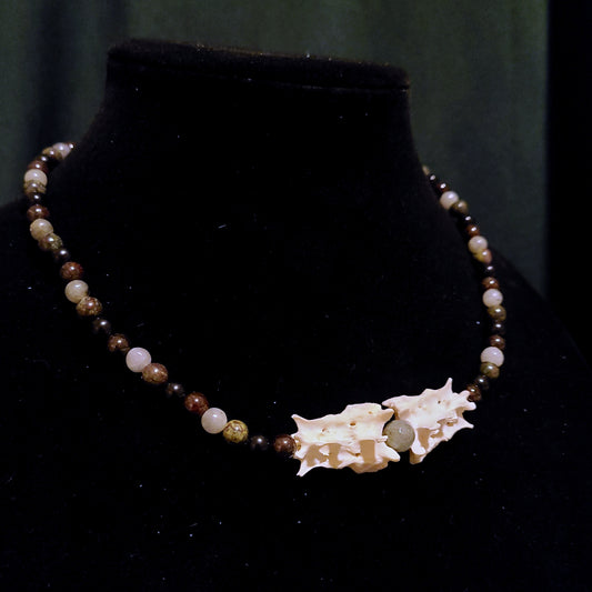 Mink Sacrum Beaded Necklace