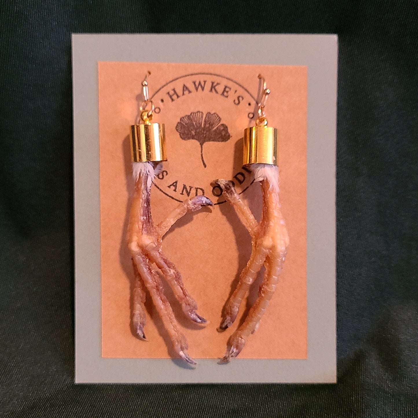 Feral Pigeon Feet Dangle Earrings