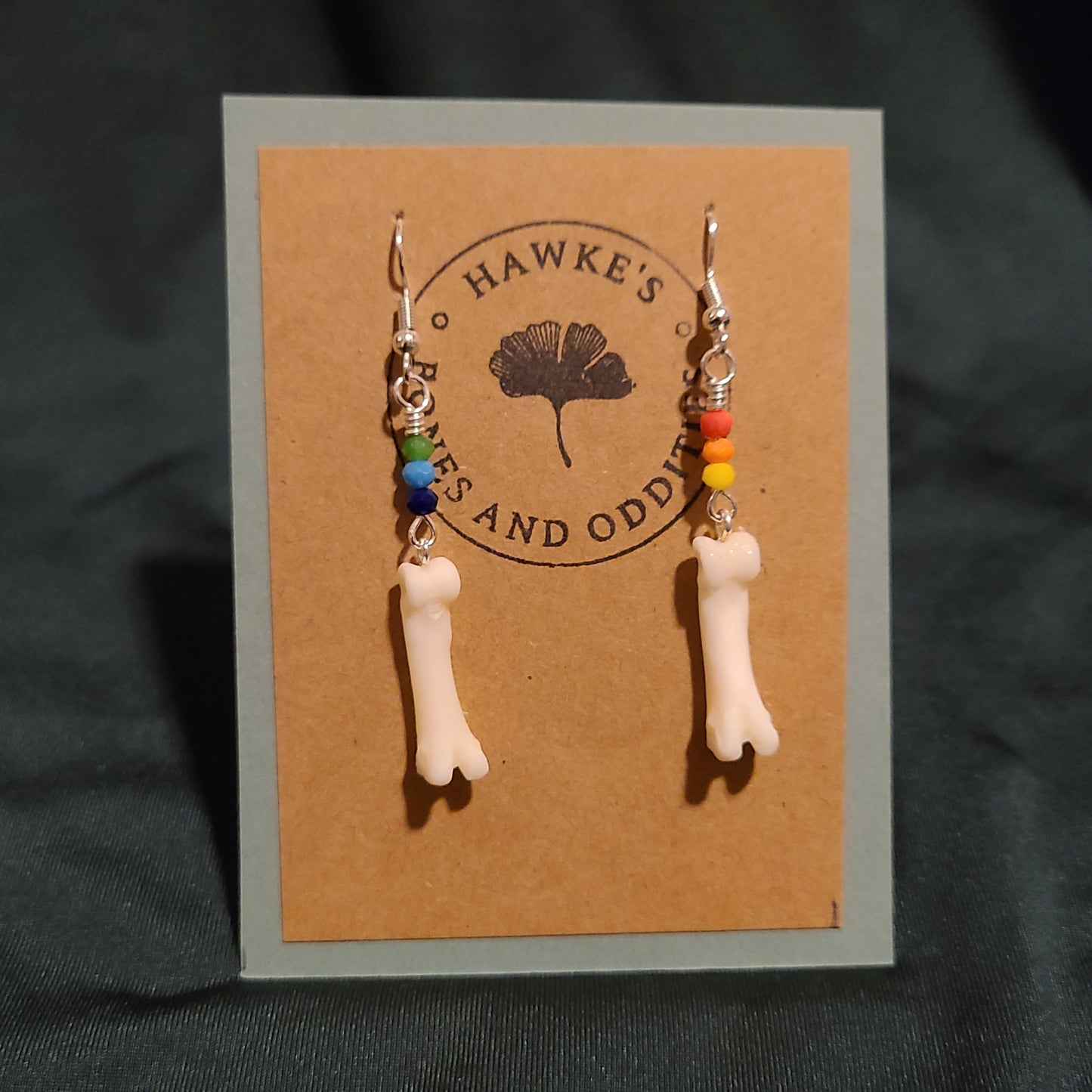 Pride Coyote Toe Dangle Earrings