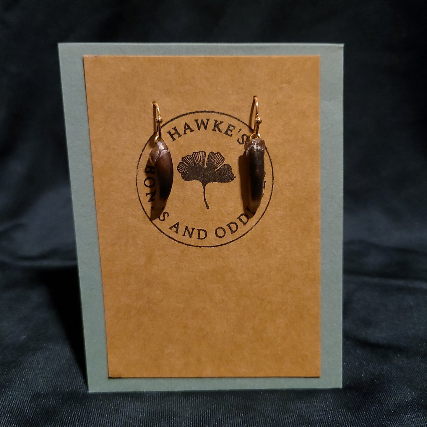 Beaver Claw Dangle Earrings