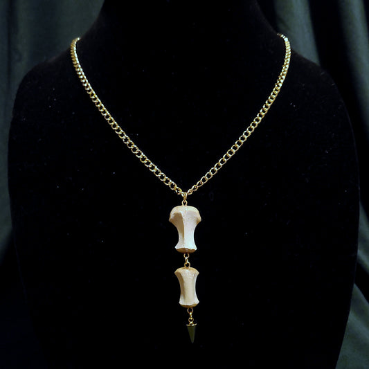 Beaver Sternebrae Spike Necklace