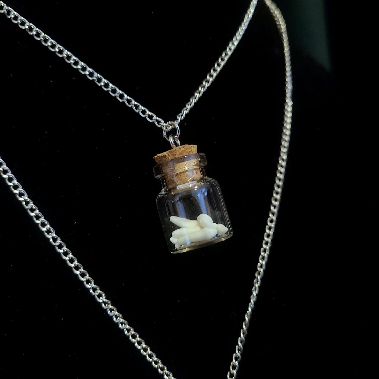 Raccoon Tooth Vial Necklace