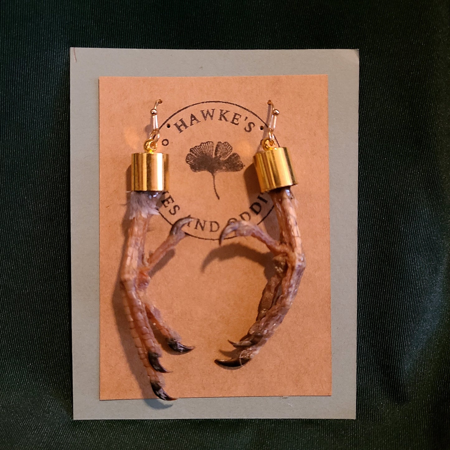 Feral Pigeon Feet Dangle Earrings