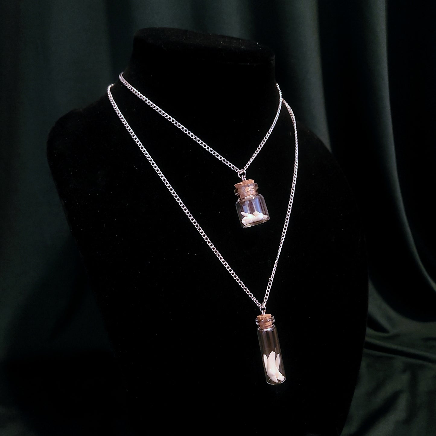 Raccoon Tooth Vial Necklace