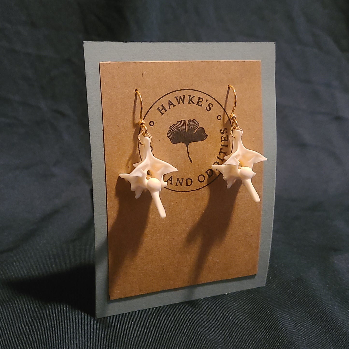 Rattlesnake Vertebrae Dangle Earrings