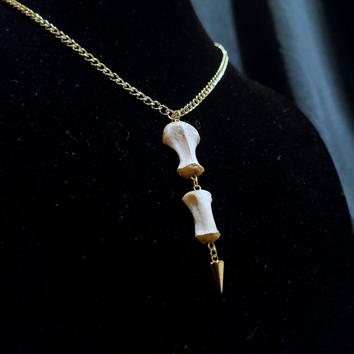 Beaver Sternebrae Spike Necklace