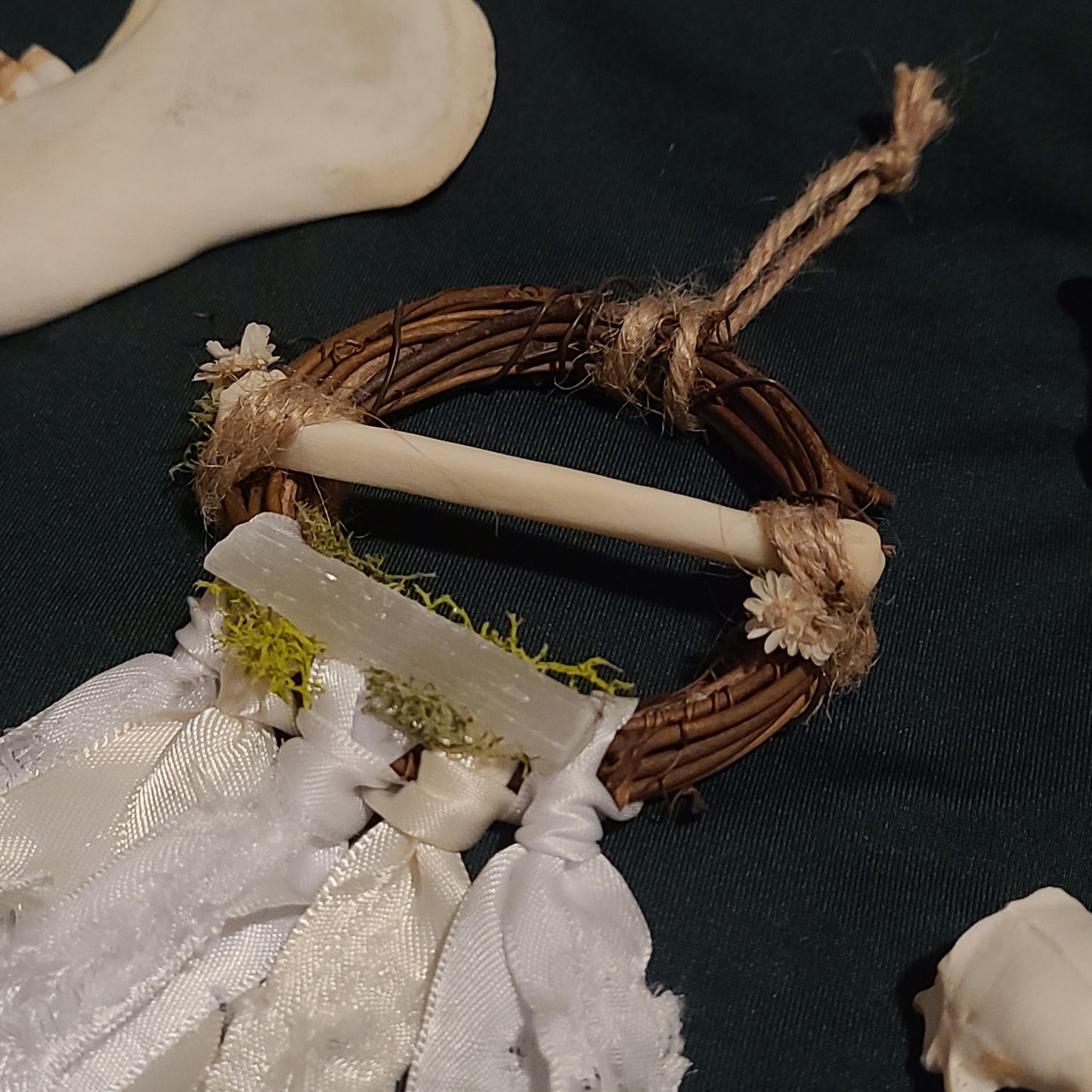 Coyote Toe Bone Mini Wreath