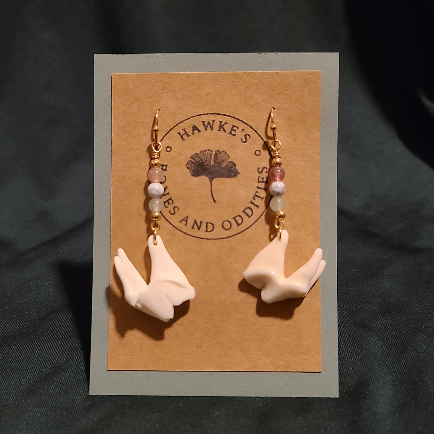 Trans Pride Bone Earrings