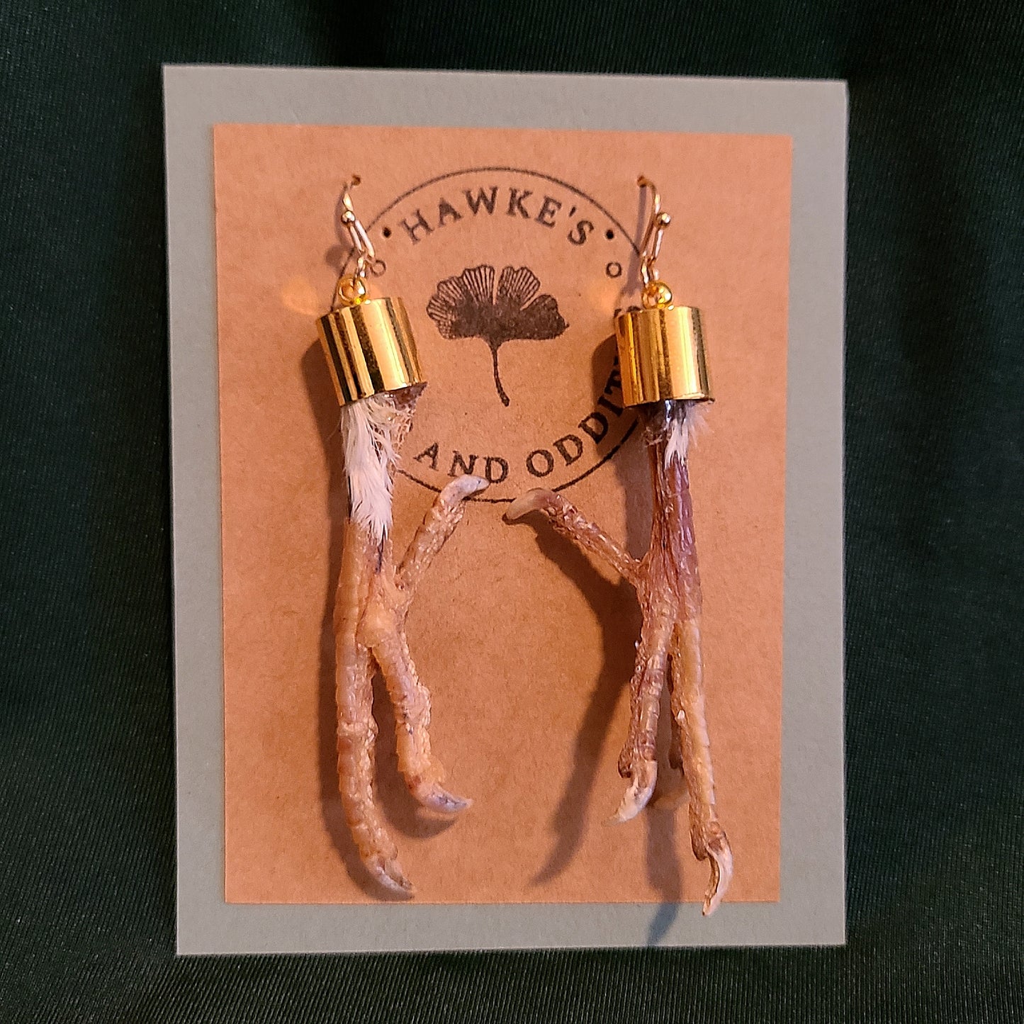 Feral Pigeon Feet Dangle Earrings