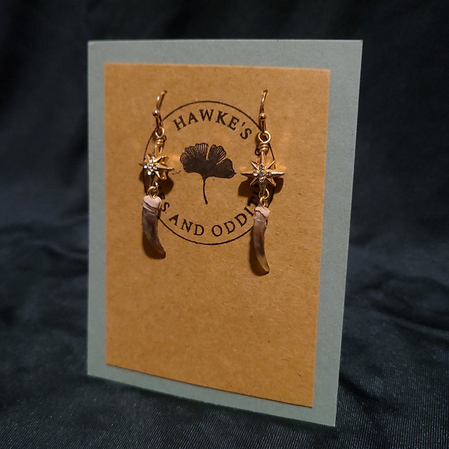 Skunk Claws and Star Earrings